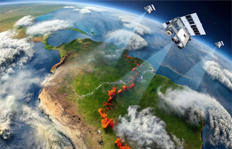 野火监测卫星示意图